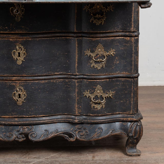 Late 18th Century Danish Black Oak Secretary Bureau For Sale - Image 12 of 15