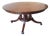 Gorgeous Theodore Alexander Essential Mahogany Flame Wood Round Extension Table- 57"round Extends to 82" Round For Sale