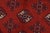 Red Turkmen Rug 10’1” X 12’6” Red Wool Vintage Tribal Hand-Knoted Carpet For Sale - Image 8 of 14