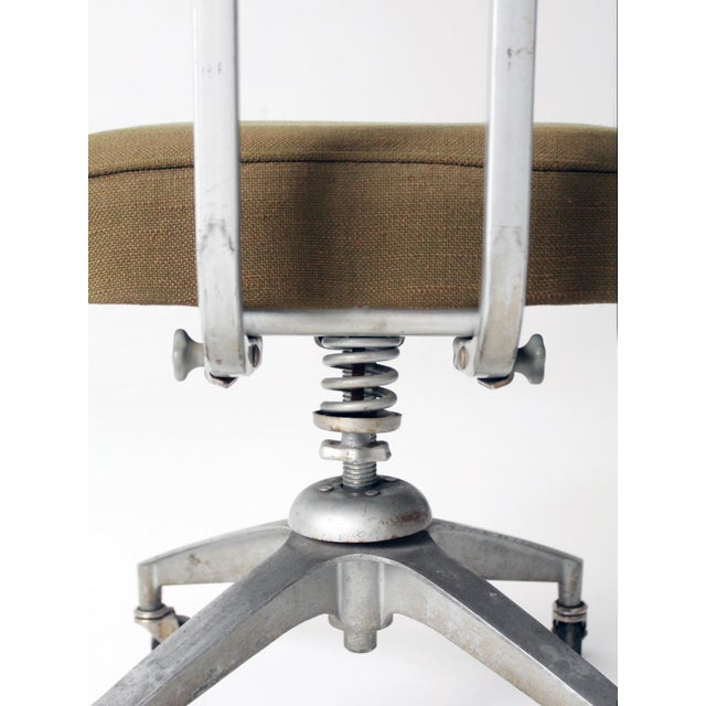 Mid-Century Industrial Swivel Office Chair For Sale - Image 12 of 17