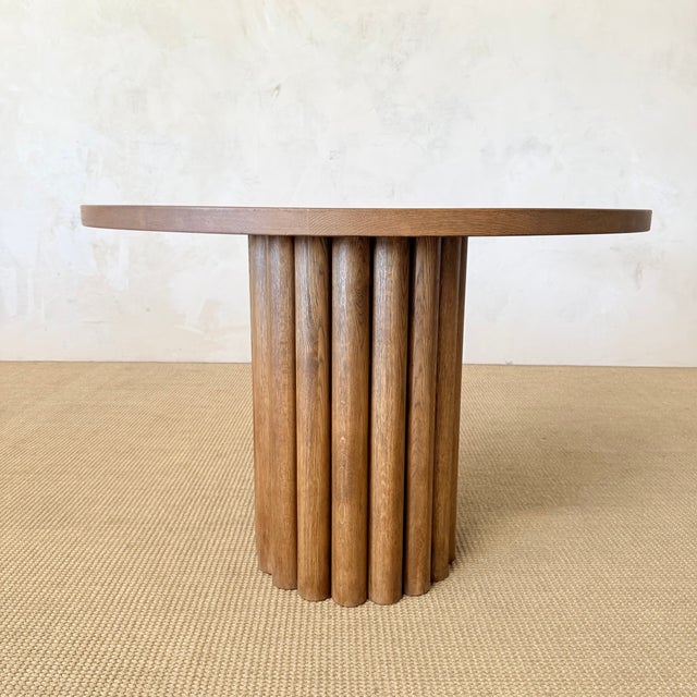 2020s Lavene Dining Table in Montana Brown Finish 42" For Sale - Image 5 of 11