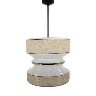 Mid-Century Glass Pendant, Czechoslovakia, 1970s For Sale