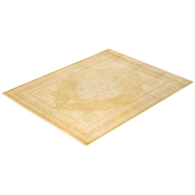 Green Mogul, One-of-a-Kind Hand-Knotted Area Rug - Green, 8' 2" x 10' 3" For Sale - Image 8 of 8