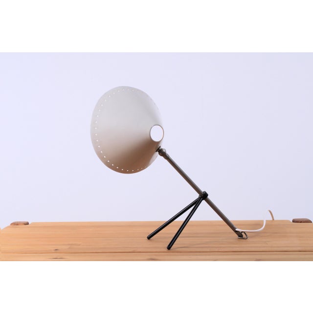 Pinocchio Grey Tripod Table Light by H. Th. J. A. Busquet for Hala, 1950s For Sale - Image 6 of 17