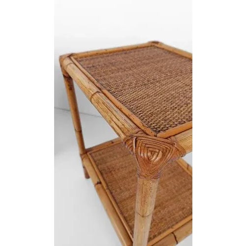 Italian Nightstands in Bamboo, Rattan and Wicker, 1970s, Set of 2 For Sale - Image 13 of 18