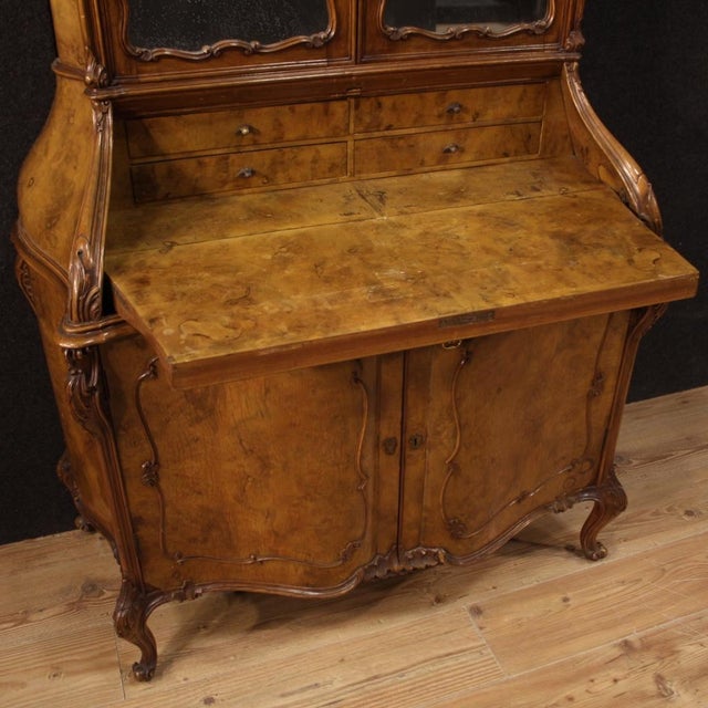 Wood 20th Century Lombard Trumeau, 1950 For Sale - Image 7 of 13