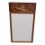 Empire Style Mahogany Wall Mirror With Brass Ormolu Crest For Sale