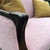 Vintage Blush Wood Frame Loveseat For Sale - Image 9 of 15