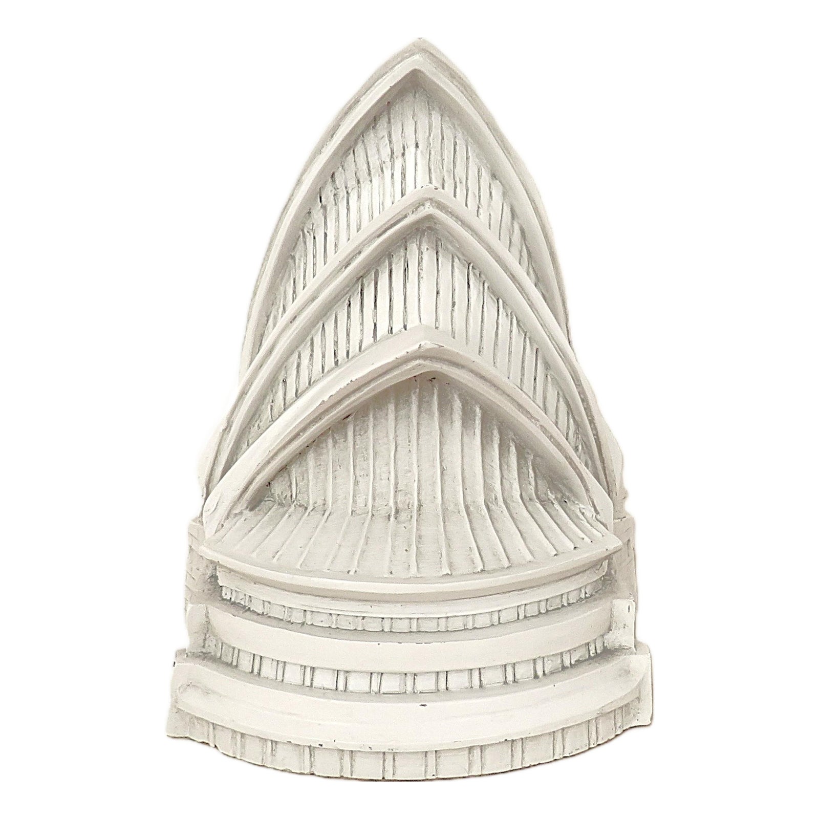 Sydney Opera House White Sculpture Bookend | Chairish