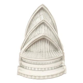 Sydney Opera House White Sculpture Bookend For Sale