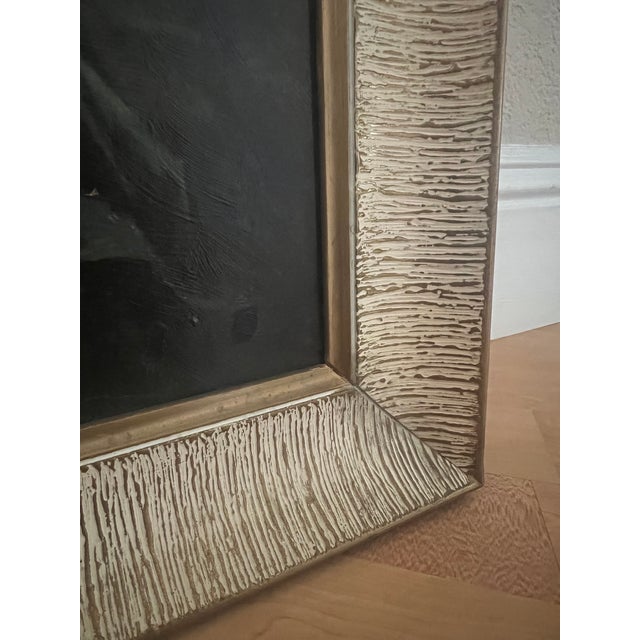 Vintage Lithograph European Man in Hat With Cane and Copper Pot For Sale In Sacramento - Image 6 of 7