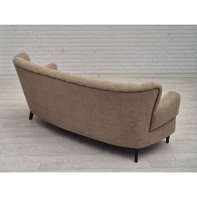 1960s Danish 3 Seater Cotton-Wool Sofa, 1960s For Sale - Image 5 of 16