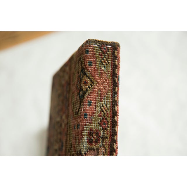 Contemporary Decorative Cork Board Antique Fereghan Rug Fragment Art For Sale - Image 3 of 12