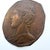 A striking vintage copper wall plaque featuring a highly dimensional classical profile rendered in repoussé relief. The...