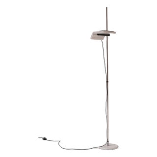 Chrome Model 1105 Floor Lamp by Bruno Gecchelin for Arteluce, 1970s For Sale