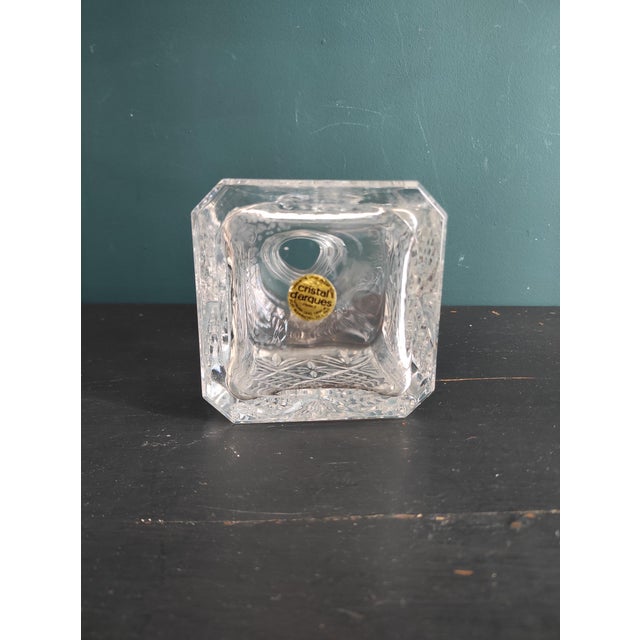 Glass Cut Glass Whiskey Bottle from Cristal Darques, 1950s For Sale - Image 7 of 9