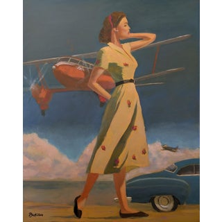 Airshow - Oil on Canvas by Paul Scaturro (b.1961) For Sale