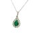 Natural Emerald Diamond Necklace 18" 14k Gold 5.6 TCW Certified For Sale In New York - Image 6 of 13
