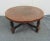 Wood Mid Century Aztec Design Leather Embossed Coffee Table For Sale - Image 7 of 7