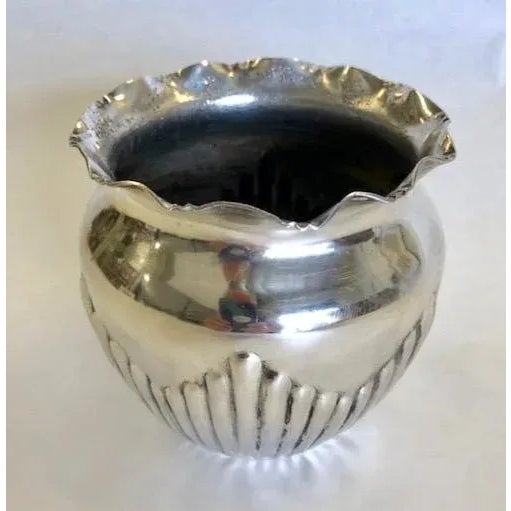 Victorian Antique Silverplate Victorian Catchpot For Sale - Image 3 of 6
