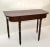 American 19th Century Brown Finish Console or Hallway Table Vanity Turned Tapered Legs For Sale - Image 3 of 13