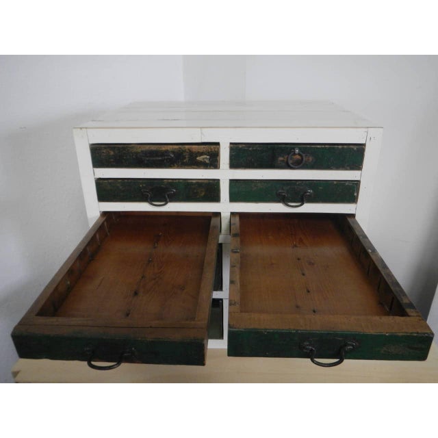 Table Chest of 10 Drawers, 1980 For Sale - Image 10 of 13
