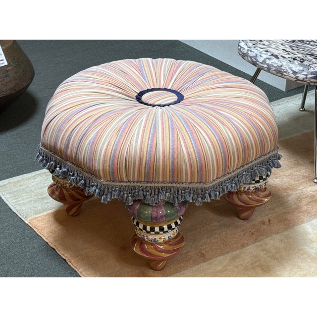 Design Plus Gallery presents the On Wall Street Setting Seat from MacKenzie-Childs. Enjoy luxuriously comfortable cushions...