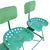 Green Mid-Century Modern Industrial 3-Seat Tractor Seat Steel Bench For Sale - Image 8 of 8