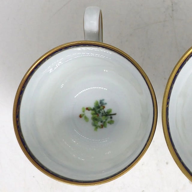 French French Puiforcat Porcelain Chene Royal Tea Cup [No Saucer] For Sale - Image 3 of 5