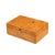 Box Biedermeier style, circa 1830, birch veneer, lockable, small knob handle, lined with handmade paper, shellac finish...