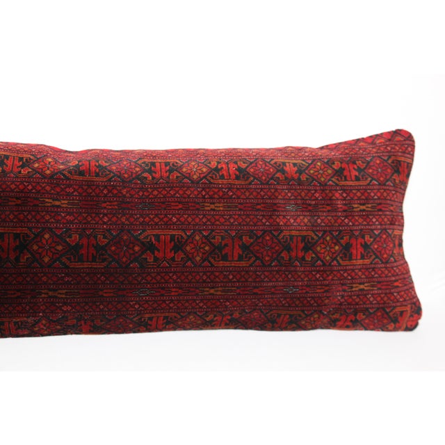 Handwoven Home Decor Lumbar Rug Pillow Cover -14'' X 47 For Sale - Image 4 of 10