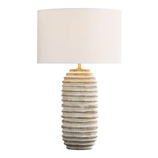 Coastal Living Carmel Wood Table Lamp, Off-white For Sale