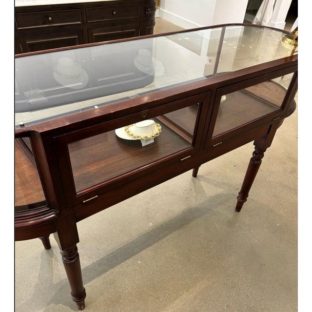 Brown Mahogany Display Cases For Sale - Image 8 of 9