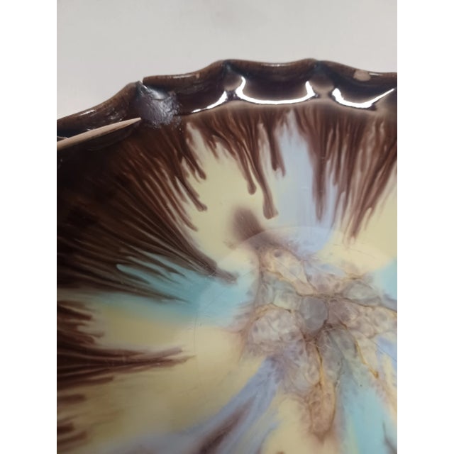 Vintage Austrian Handmade Drip Glaze Bowl For Sale - Image 4 of 10