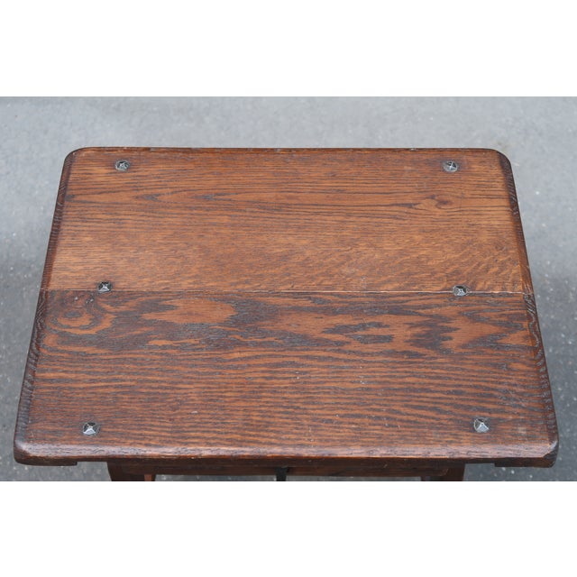 Wood French Brutalist Mid-Century Table Around 1950 For Sale - Image 7 of 10