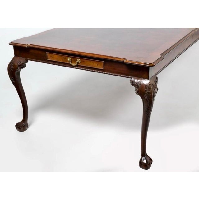 Wood Henredon Mahogany Chippendale Dining Set, Rittenhouse Table and 10 Chairs For Sale - Image 7 of 12