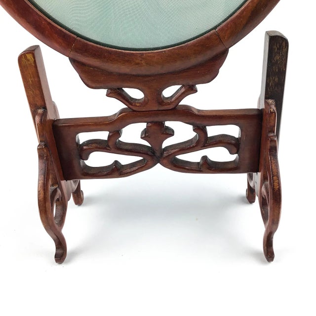 1970s Vintage Table Screen Silk Thread Cats For Sale - Image 5 of 13