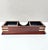 Elegant and functional, this 2003 Bombay Company valet organizer features a rich mahogany-finished wood frame accented...