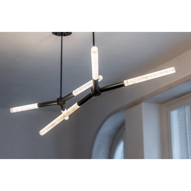 Not Yet Made - Made To Order Large Ypsilon Pendant Lamp by United Alabaster For Sale - Image 5 of 7