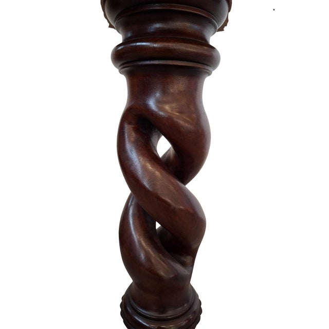 Mahogany Column Plant or Bust Stand, 1960s, in Very Good conditions. Designed 1960 to 1969