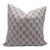Fabdivine Handmade Block Printed Cushion Cover 24x24 Inch Pure Linen- Rohini For Sale