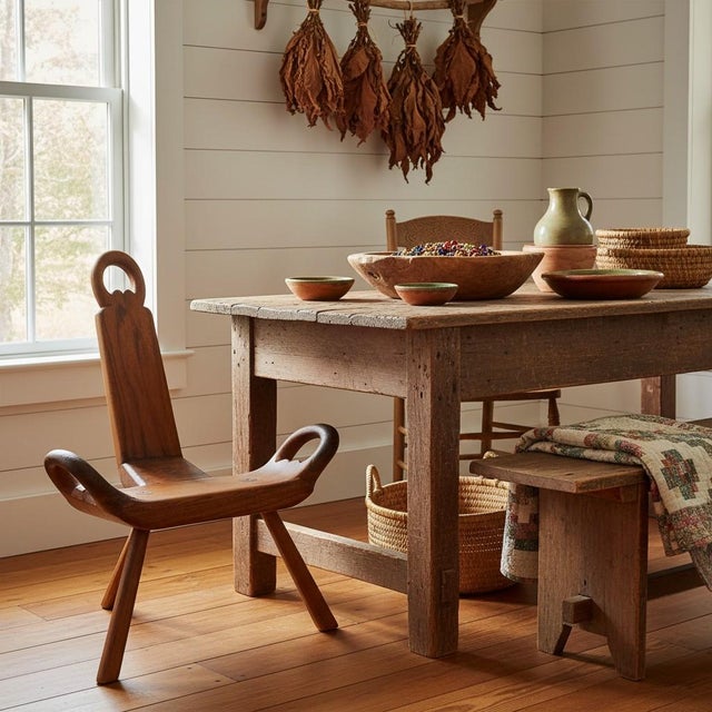 Likely crafted in Spain between the 1950s and 1980s during the Spanish Colonial Revival, this birthing chair was inspired...