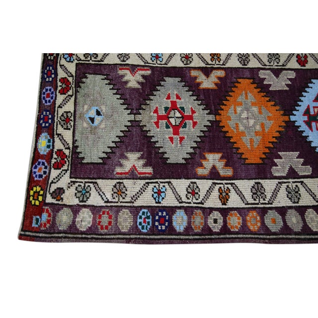 Turkish Vintage Turkish Rug 2'10" x 11'11" For Sale - Image 3 of 6