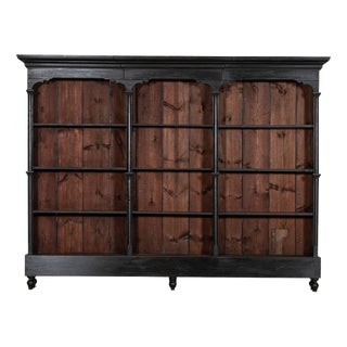 19th Century Ebonised Pine Bookcase, 1879 For Sale