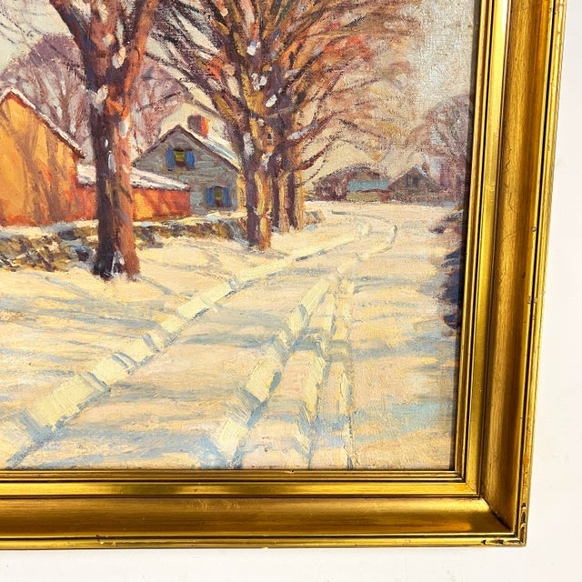 . 1930s Impressionistic New England Landscape Painting by Robert Emmett Owen For Sale - Image 4 of 8