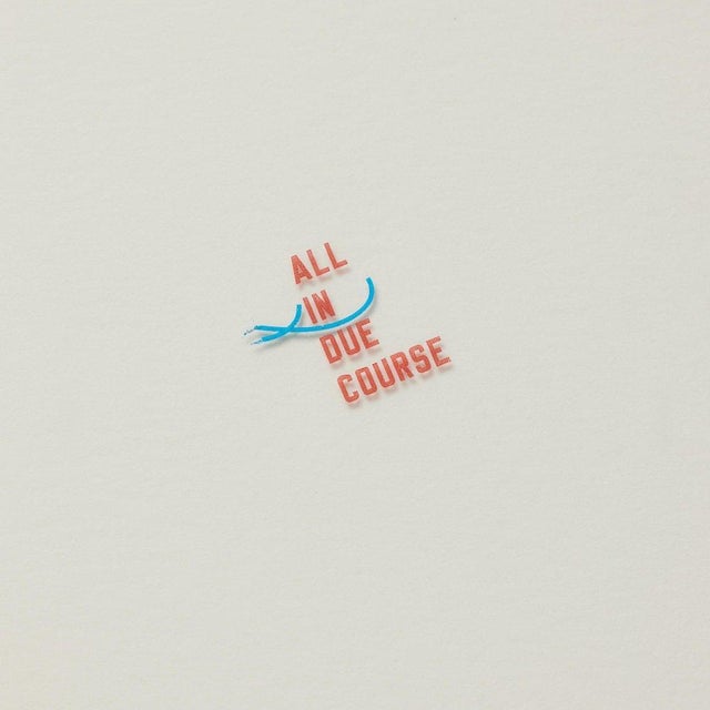 Lawrence Weiner, All in Due Course, 2014, Tattoo on Paper, Framed For Sale - Image 4 of 14