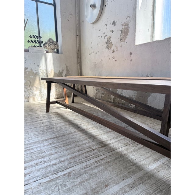Oak Farm Benches, 1950s, Set of 2 For Sale - Image 15 of 18