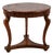 Antique Round Inlaid and Grooved Table For Sale