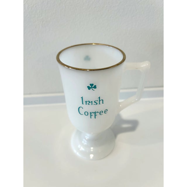 Early 20th Century Milk Glass Irish Coffee Mugs, Set of 8 For Sale In Washington DC - Image 6 of 12