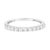 Contemporary IGI Certified 1/2 Cttw Diamond 10K White Gold Prong Set Fluted Band Style Ring (I-J Color, I2-I3 Clarity) - Size 8 For Sale - Image 3 of 6